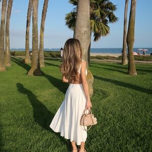 Peppermayo White Backless Dress Maylah